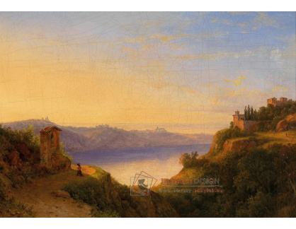 DDSO-1541 Carl Morgenstern - Scéna u jezera Albano
