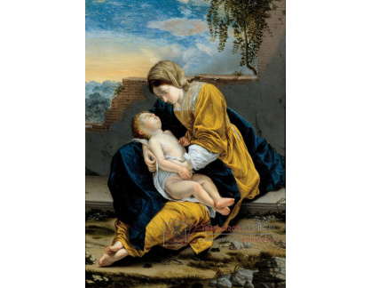 KO V-99 Orazio Gentileschi - Madonna a dítě v krajině