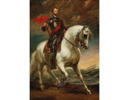 DDSO-5372 Anthony van Dyck - Posmrtný jezdecký portrét císaře Karla V