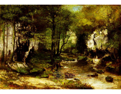 D-7252 Gustave Courbet - Lesní potok