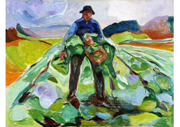 VEM13-140 Edvard Munch - Muž v poli zelí