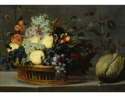 DDSO-1209 Frans Snyders - Zátiší s ovocem na kamenné římse