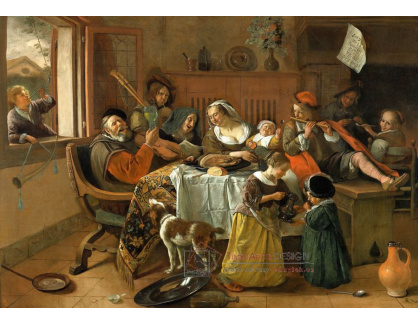 SO VI-309 Jan Steen - Veselá rodina