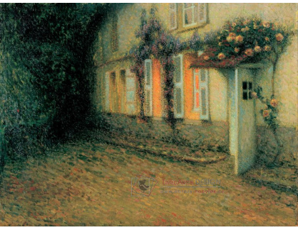 SO XIV-316 Henri Le Sidaner - Růže a vistárie na domě