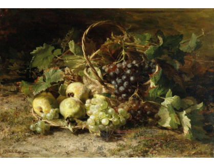 VZ069 Gerardina Jacoba van de Sande Bakhuijzen - Ovocné zátiší s hrozny a hruškami