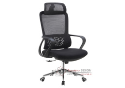FOSTER 1, kancelářské křeslo, síťovina + látka černá