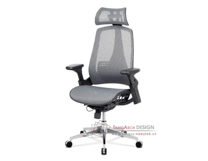 KA-A189 GREY, kancelářská židle, síťovina šedá