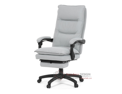 KA-Y350 SIL, kancelářské židle s podnožkou, látka světle šedá