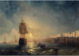 A-2202 Ivan Konstantinovič Ajvazovskij - Pohled na Oděsu za měsíčné noci