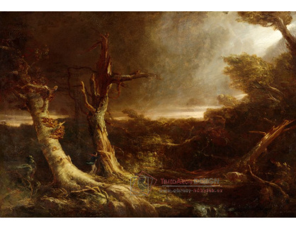 D-7656 Thomas Cole - Tornádo v americkém lese