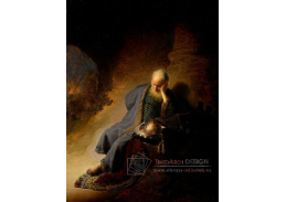 R4-120 Rembrandt - Jeremiáš pláče nad zničením Jerusalema
