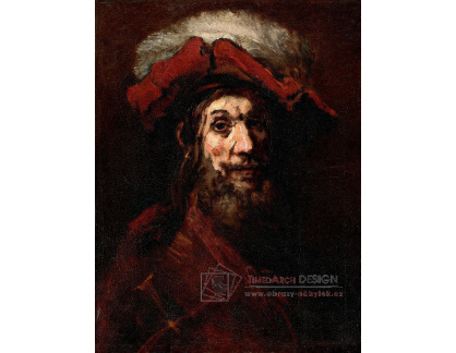 VR4-68 Rembrandt van Rijn - Skica rytíře Falcona známého jako Crusader