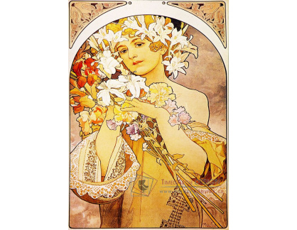 VAM73 Alfons Mucha - Flowers