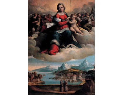 XV-253 Garofalo - Madonna s dítětem a svatými