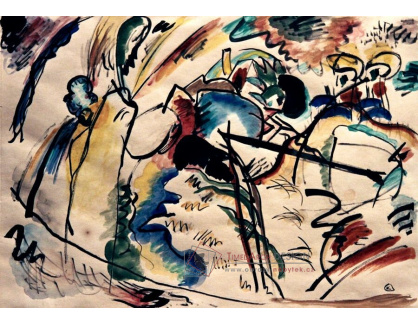 A-5935 Vasilij Kandinskij - Studie pro malbu s bílou formou