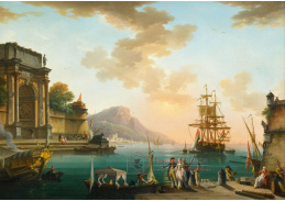 D-6643 Charles Francois Lacroix de Marseille - Výhled na přístav ve Středozemním moři