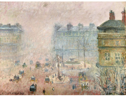 D-8111 Camille Pissarro - Place du Theatre Francais za mlhy