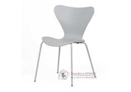 CT-X7034 GREY, jídelní židle, kov / plast šedý