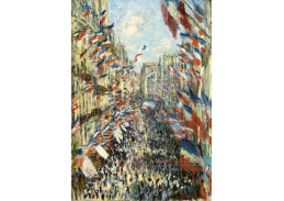VCM 210 Claude Monet - Sváteční ulice Sain Denis v Paříži