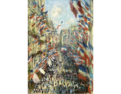 VCM 210 Claude Monet - Sváteční ulice Sain Denis v Paříži