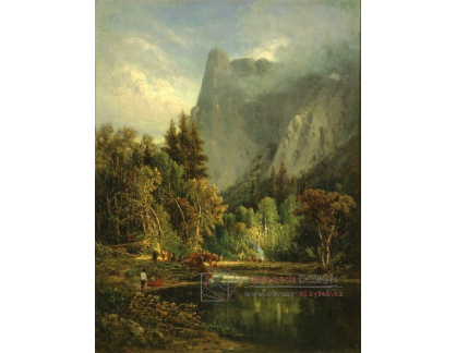 VU45 William Keith - Yosemite Valley, Sentinel rock