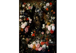 DDSO-2083 Nicolaes van Veerendael - Květinový věnec obklopující Pannu Marii