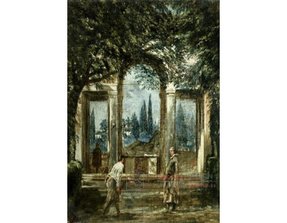 SO VII-213 Diego de Silva y Velazquez - Pohled z Villa Medici v Římě