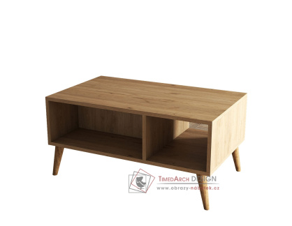 EXXEN, konferenční stolek 90x42cm, dub