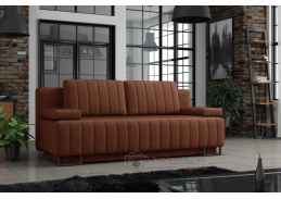 GINA, pohovka rozkládací, látka Premium Velvet 318 cihlová