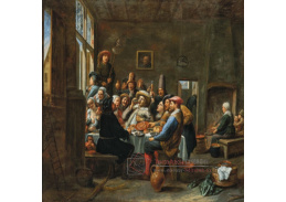 A-8838 Joos van Craesbeeck - Interiér hospody s veselou společností