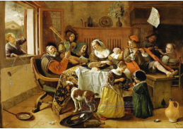 DDSO-3735 Jan Steen - Veselá rodina