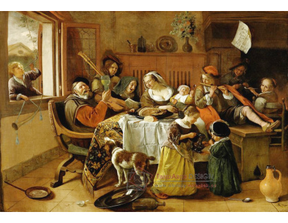 DDSO-3735 Jan Steen - Veselá rodina