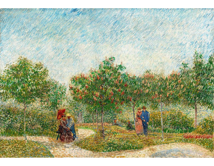VR2-332 Vincent van Gogh - Námluvy v parku Voyer d Argenson v Asnieres