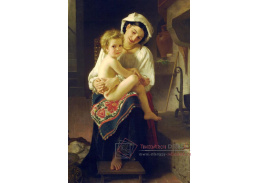 R15-104 Adolph William Bouguereau - Na kolenou