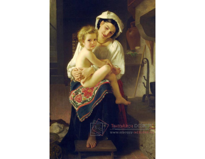 R15-104 Adolph William Bouguereau - Na kolenou