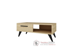 PALMER, konferenční stolek 90x45cm, dub