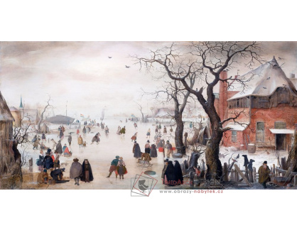 A-1219 Hendrick Avercam - Zimní krajina poblíž vesnice