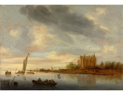 D-7620 Salomon van Ruysdael - Hrad na řece