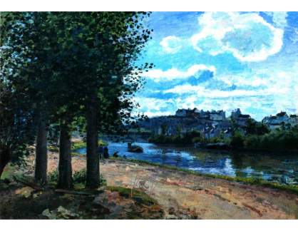 VCP-464 Camille Pissarro - U řeky Oise v Pontoise