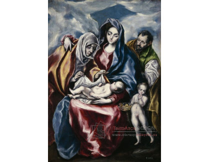 VSO 849 El Greco - Svatá rodina se svatou Annou a svatým Janem