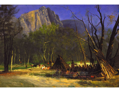VSO 513 Albert Bierstadt - Indiánská rada