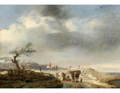 KO VI-227 Philips Wouwerman - Pouštní krajina s postavami