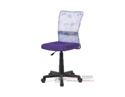KA-2325 PUR, kancelářská židle, látka mesh fialová / vzor