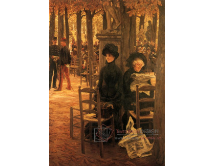 R16-30 James Tissot - Neděle v zahradě v Lucembursku