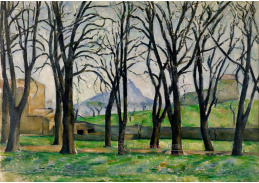 VR10-35 Paul Cézanne - Kaštany v Jas De Bouffan