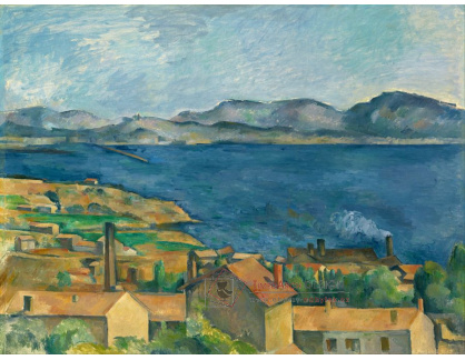 VR10-63 Paul Cézanne -  Záliv v Marseille z Estague