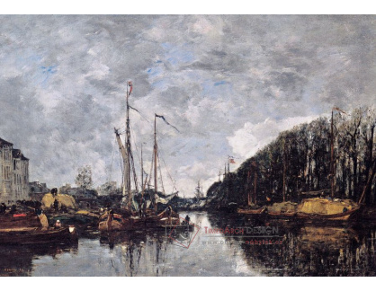 VF164 Eugene Boudin - Kanál v Bruselu