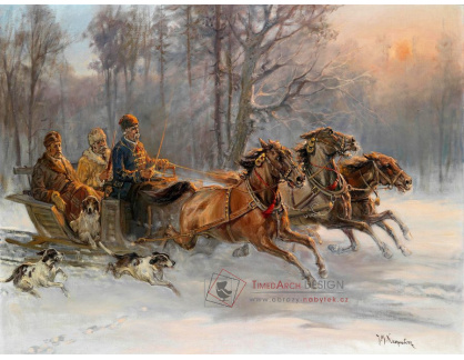 SO V-128 Jan Maksymilian Kasprowicz - Muži na saních tažených koňmi