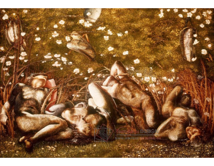 SO XI-386 Edward Burne-Jones - Studie se spícími rytíři