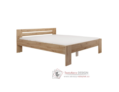 BASIS, postel 180x200cm, dub artisan